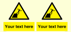 Custom Warning unstable cliff edge